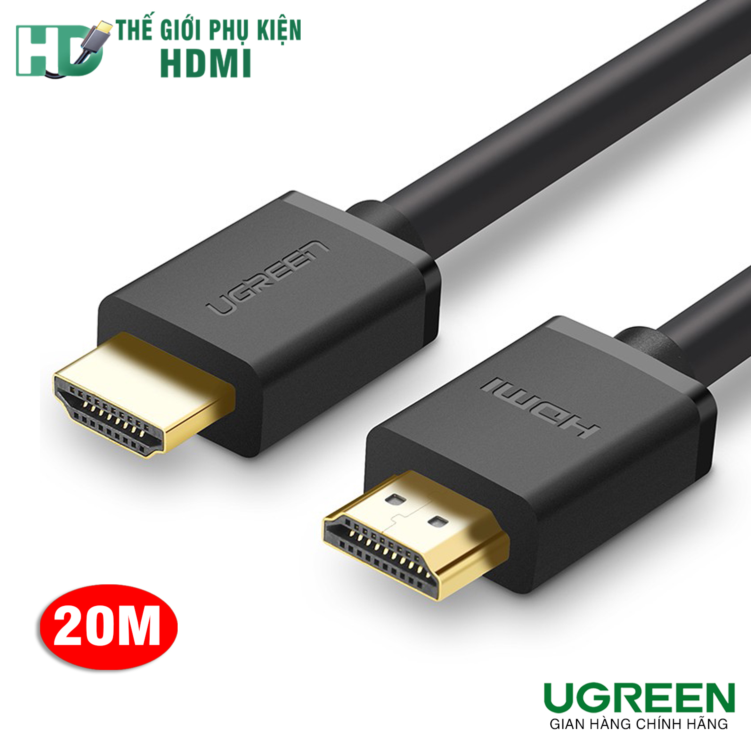 Dây HDMI 20M Ugreen 10112 chính hãng hỗ trợ 3D, 4K*2K