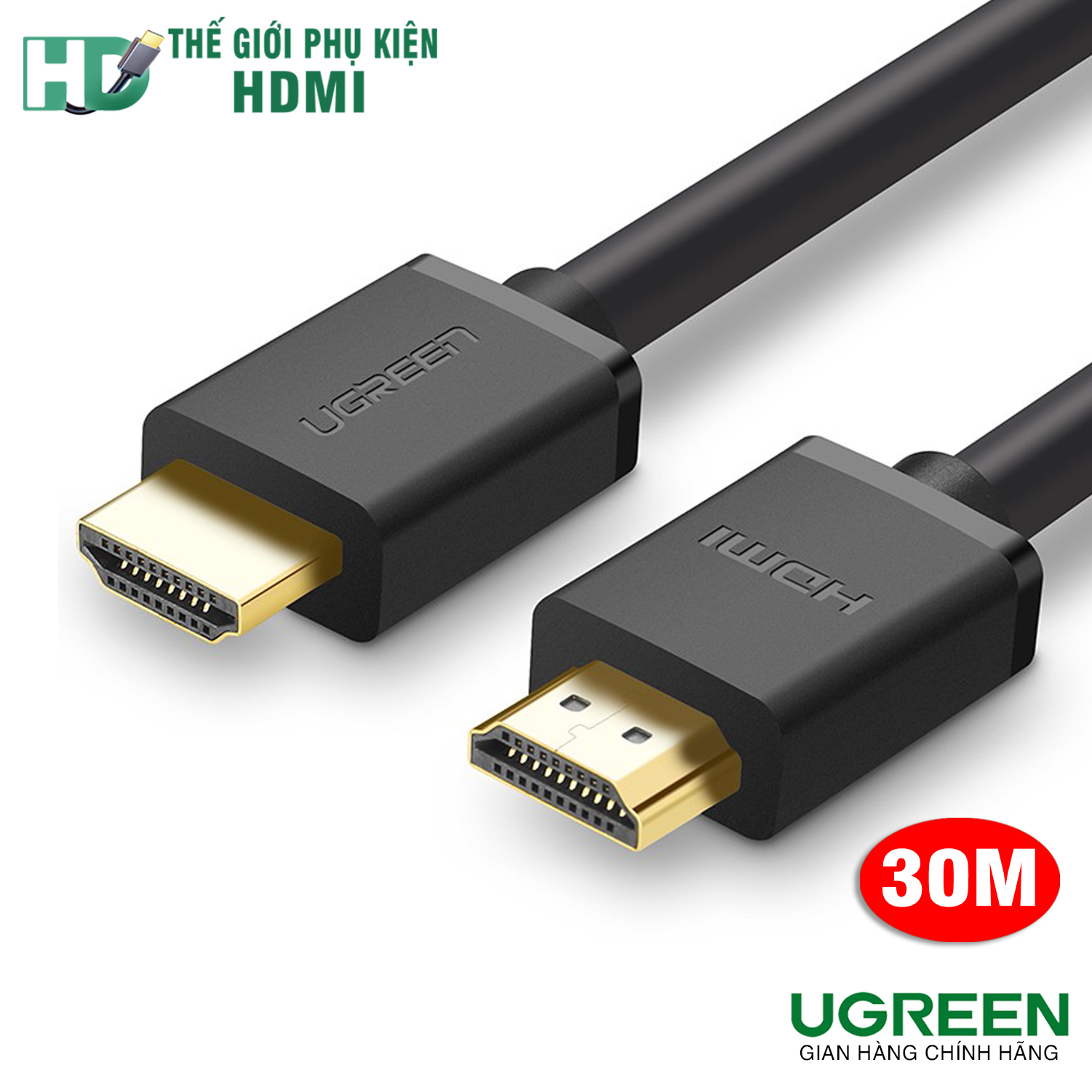 Dây HDMI 30M Ugreen 10114 chính hãng hỗ trợ 3D, 4K*2K