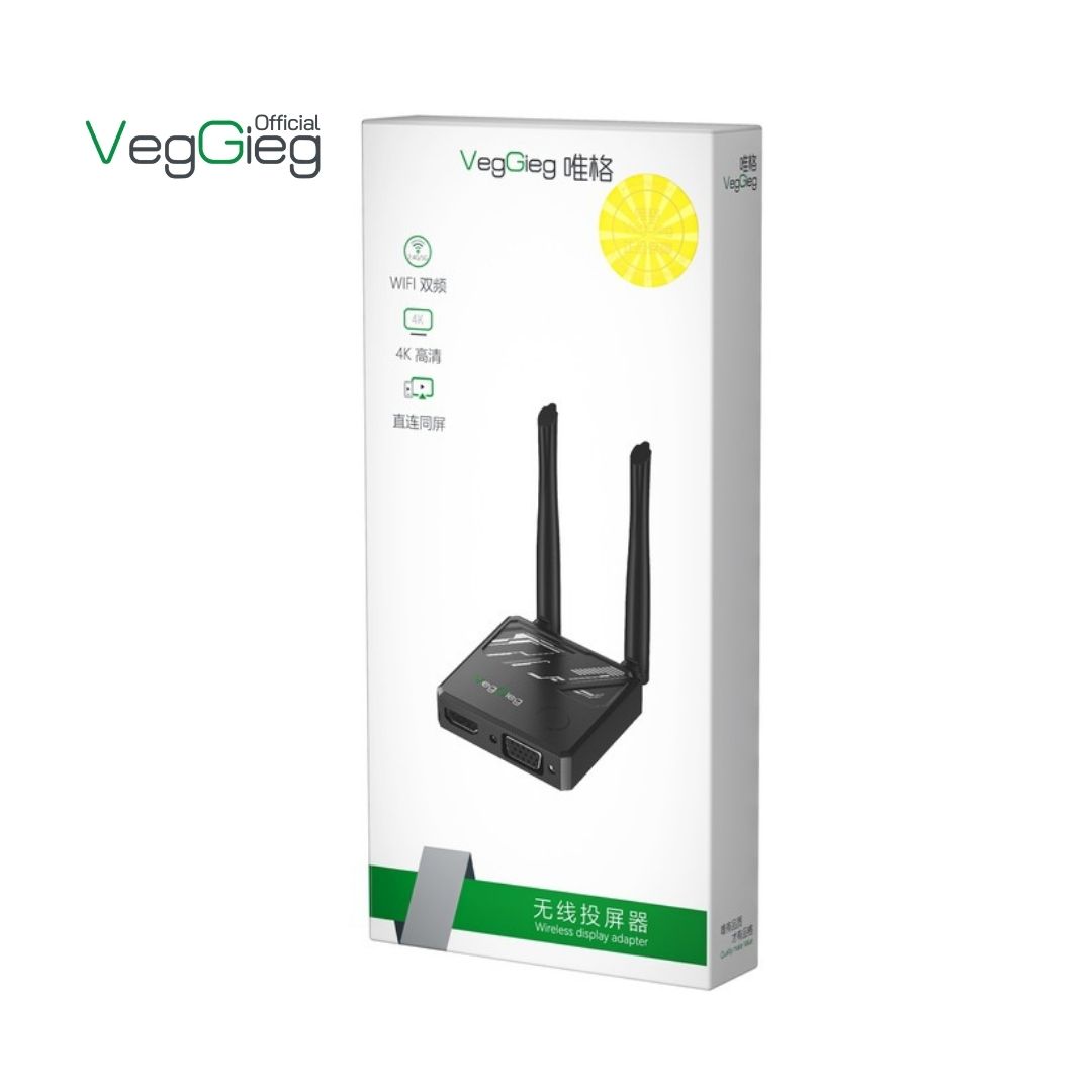 HDMI Không Dây 4K VegGieg V-Q03 cao cấp, hỗ trợ Wifi kép 2.4/5G - Ảnh 4