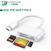 Đầu đọc thẻ Type-C (3in1) hỗ trợ thẻ CF, SD, Micro SD