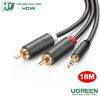 Dây loa 1 ra 2 dài 10M Ugreen 10514 chính hãng