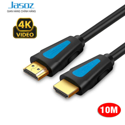 Cáp HDMI 2.0 dài 10M Jasoz A118 (T-A222) hỗ trợ 4K chính hãng